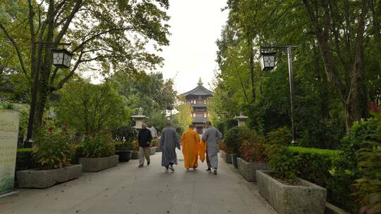 苏州寒山寺古建筑人文景观