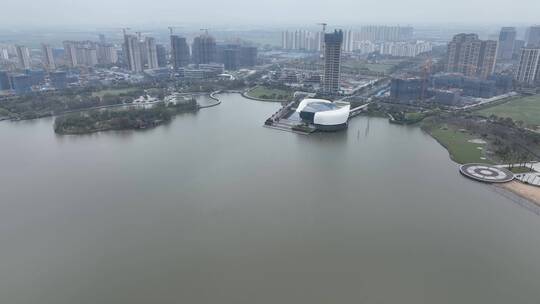 苏州太仓市天镜湖 航拍