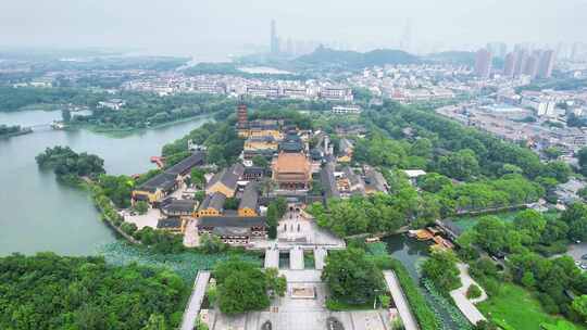 江苏镇江金山寺5A景区航拍