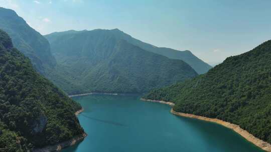 水库山水湖泊自然风景河流景观