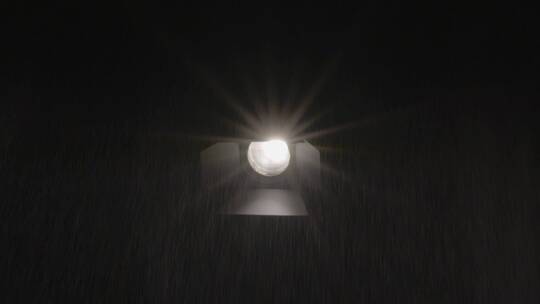 雨天下的探照灯光束光幕视频素材模板下载