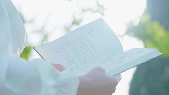 阳光看书 文艺女生看书 户外看书阅读读书