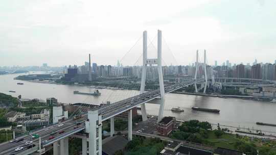 南浦大桥航拍4K视频素材模板下载