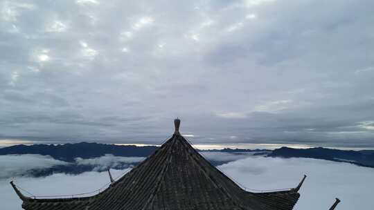 四川广元曾家山龙神阁美景