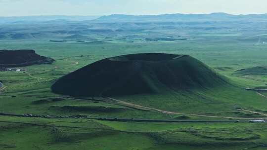 内蒙古乌兰哈达火山航拍