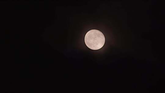 月亮圆月月球延时拍摄