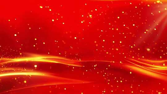 金光荣耀红绸党建国庆舞台视频背景