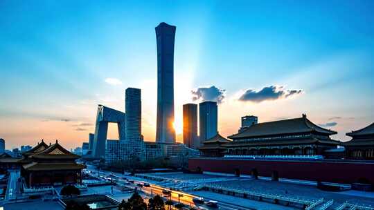 北京市城市地标航拍ai素材原创