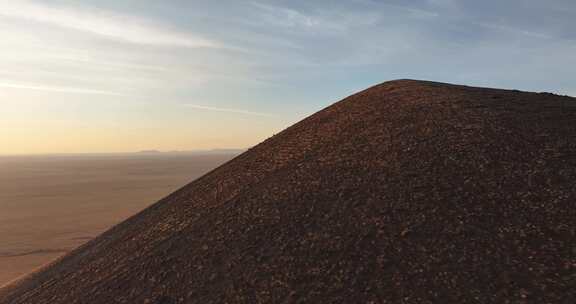 马蹄山火山清晨航拍