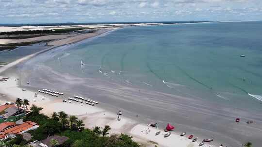 巴西Jericoacoara。巴西东北部度假旅行的热带风景。