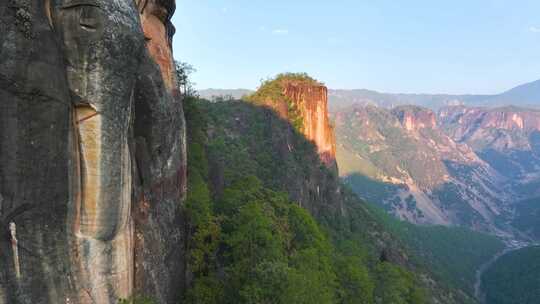 航拍丽江老君山