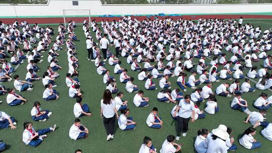 小学防震救灾演练地震演习地震演练应急演练视频素材模板下载