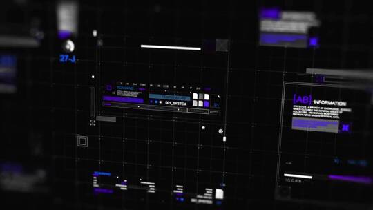 科技现代数据展示云计算AE模板