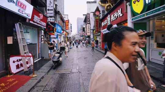 长沙街景航拍小吃长沙臭豆腐城市人文视频素材模板下载