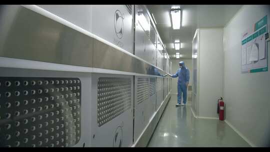 制药厂软胶囊生产线设备视频素材模板下载