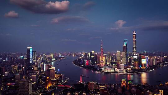 上海天际线视频素材模板下载