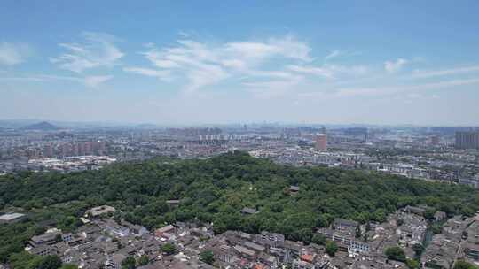 浙江绍兴城市建设城市风光航拍