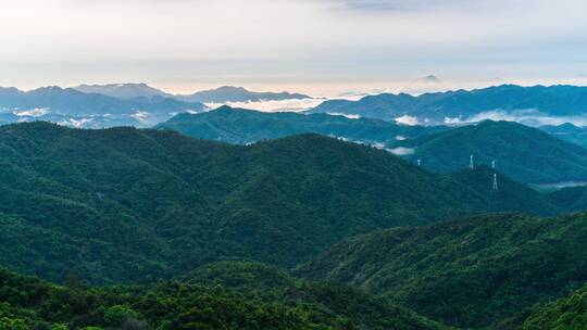 惠州龙门南昆山山景延时视频素材模板下载