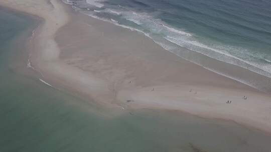 芬格尔湾，浅滩湾，斯蒂芬斯港，新南威尔士州4K无人机镜头