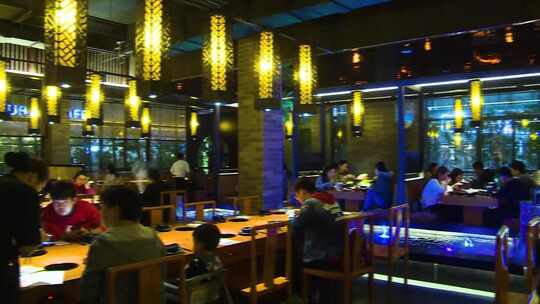 夜市 火锅店 餐饮 北京视频素材模板下载