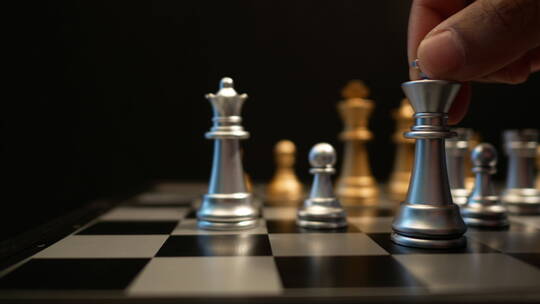 国际象棋棋盘游戏视频素材模板下载