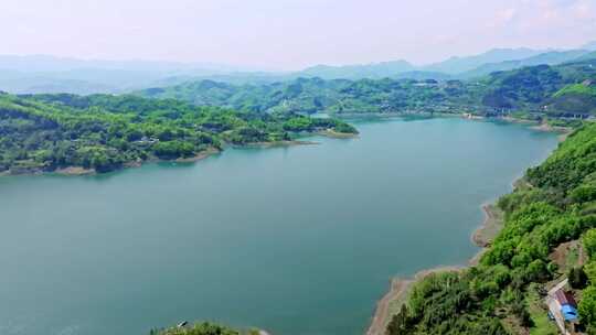 陕西安康瀛湖景区 汉江河流