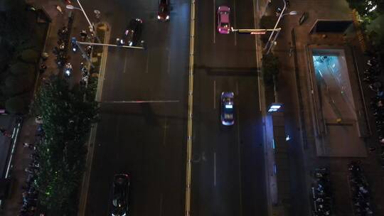 无锡夜景市中心三阳广场4K航拍夜景