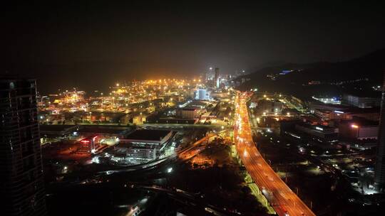 深圳盐田区城市夜景