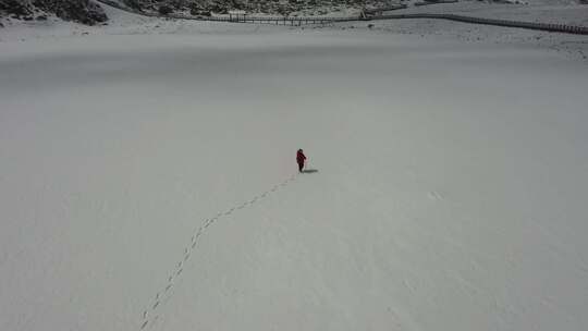 青藏高原海东互助北山景区雪山顶圣母天池