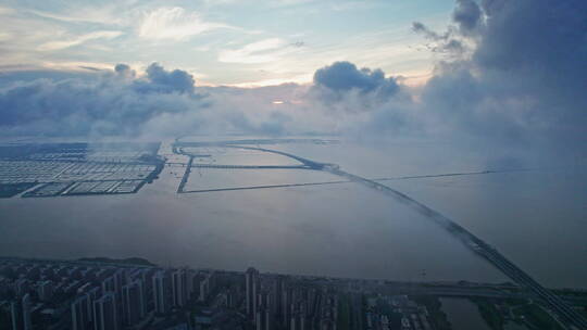 粤港澳大湾区珠海金湾航空新城航拍