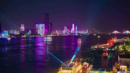 长江游轮夜景