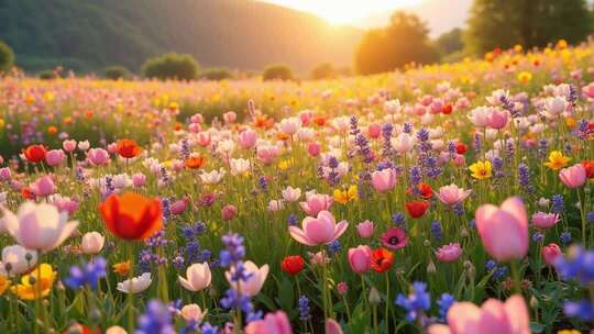 春天花海万物复苏