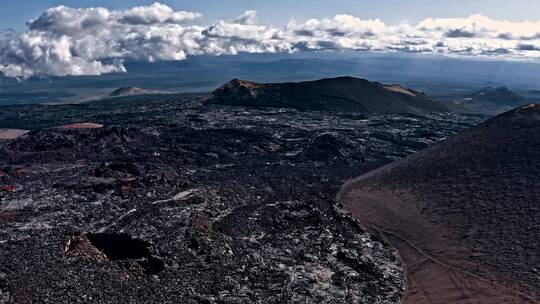 火山景观航拍