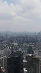 广州天河城市景观航拍