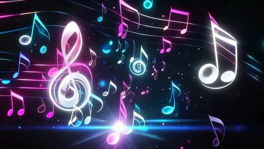 动感音符音乐背景素材