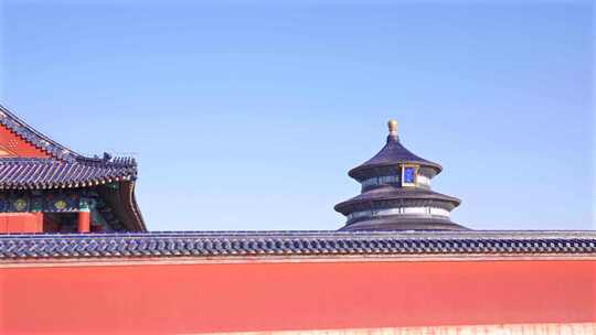 中国古代建筑 天坛公园 北京天坛视频素材模板下载