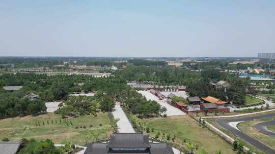 航拍河南商丘火神台景区