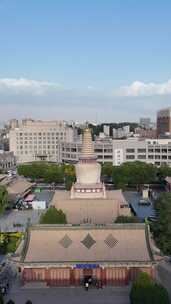 甘肃张掖大佛寺4A景区竖版航拍