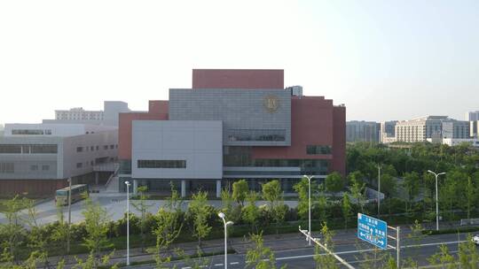 上海戏剧学院4K航拍视频素材模板下载