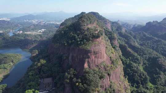 广东韶关丹霞山5A景区航拍