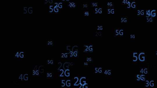 2G3G4G5G数字信息元素粒子视频素材带通道