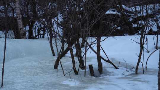 冰锥 冰瀑 冰雪 冬季 寒冷 结冰