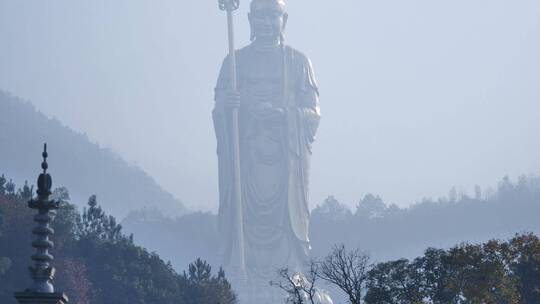 安徽九华山大愿文化园视频素材