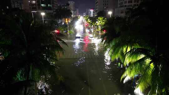 城市内涝洪水水灾 纪实拍摄路面积水视频素材模板下载