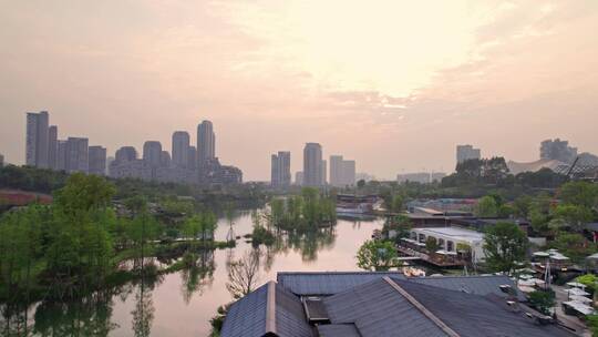 成都麓湖生态城【5k合集】视频素材模板下载