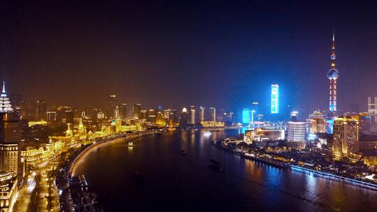 上海外滩夜景视频素材模板下载
