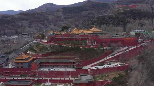 五台山 景区 航拍 风景 风光