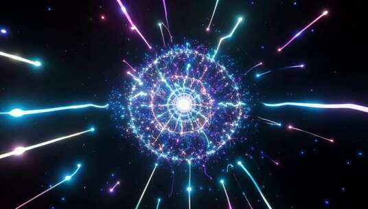 炫彩粒子光效动态背景