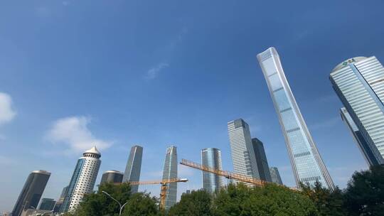 北京国贸cbd延时摄影建筑大楼视频素材模板下载