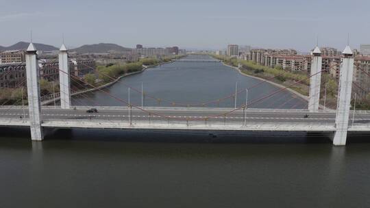 河上的一座桥视频素材模板下载
